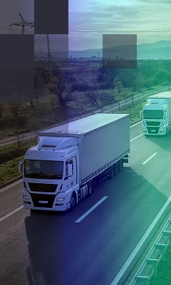 trucks on highway