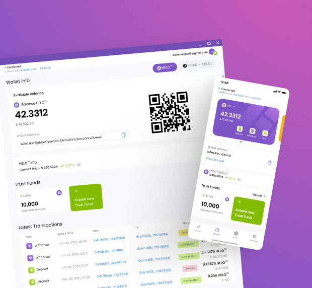 The illustration of HELO blockchain project