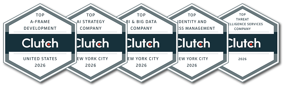 Clutch top A-Frame, AI Strategy, BI & Big Data, Identity and Access Management, Threat Intelligence Services companies 2026