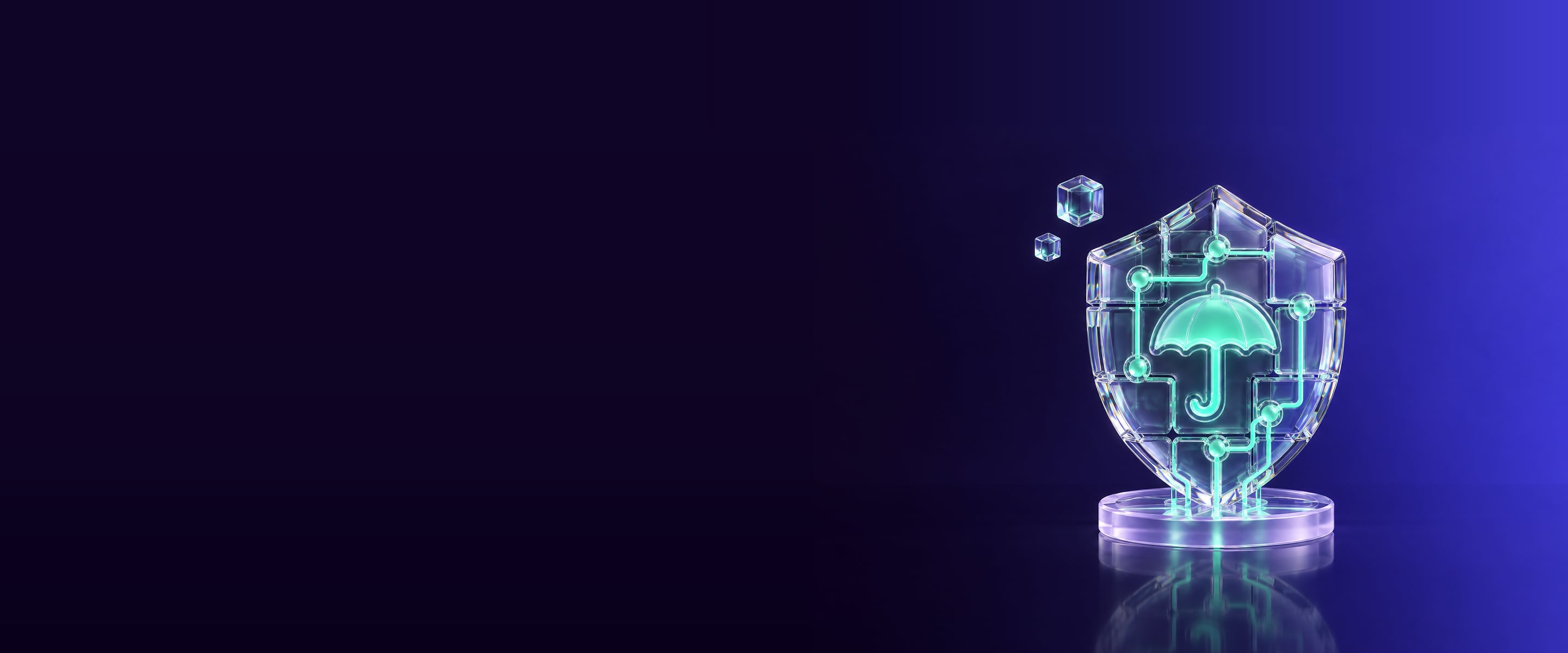 Blockchain insurance development services background