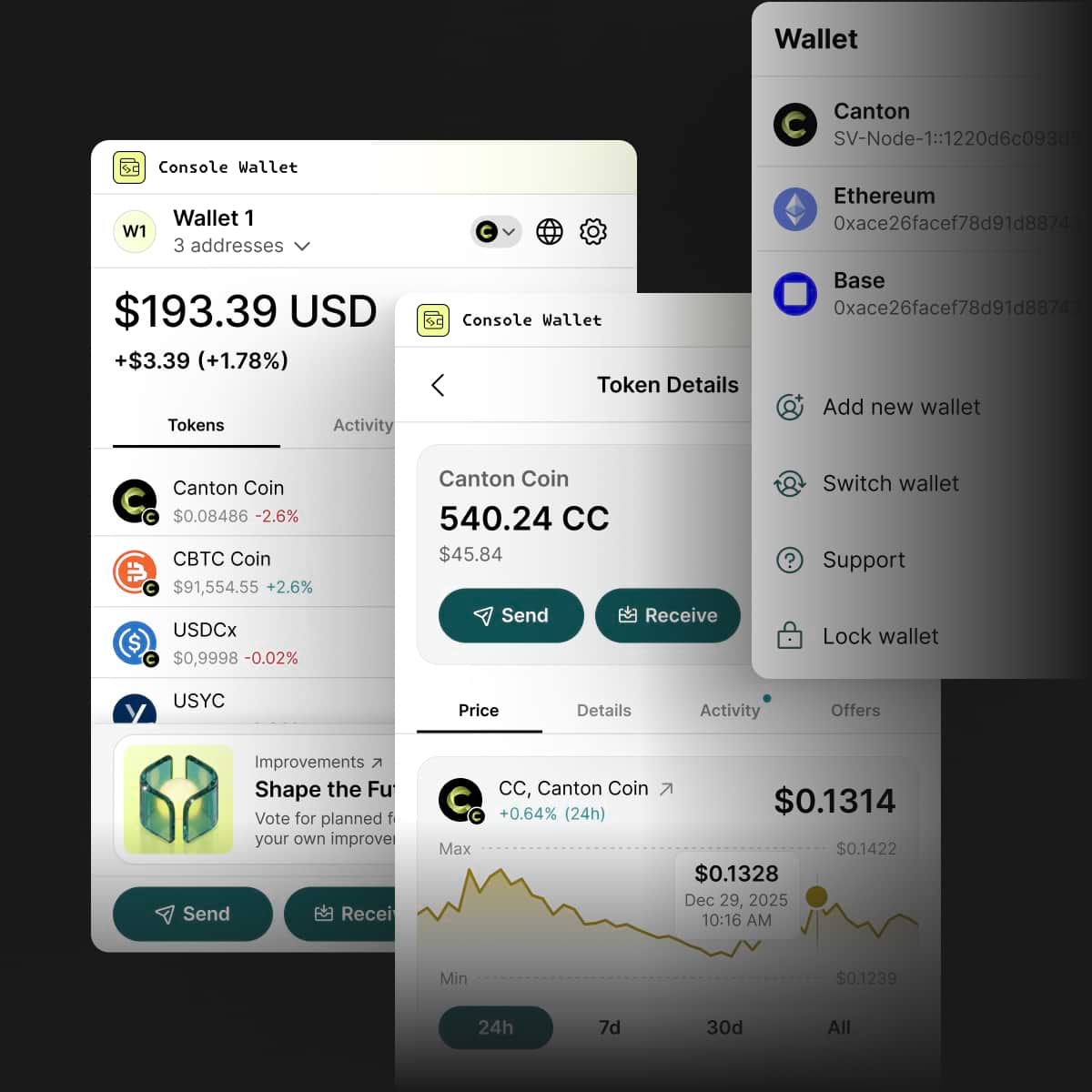 Console Wallet delivery timeline