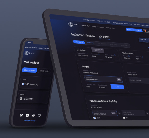 Blockchain ecosystem with DeFi-styled bridges case preview