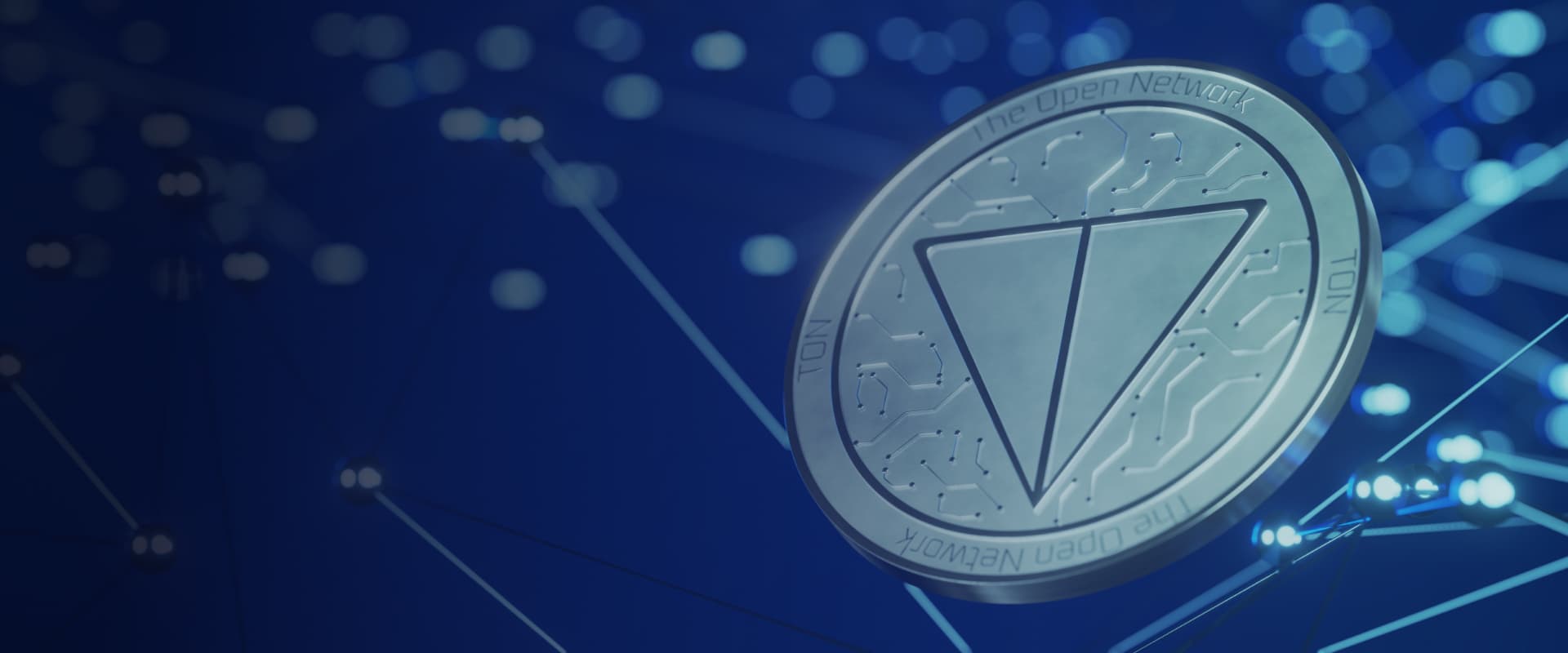 ton crypto coin close-up