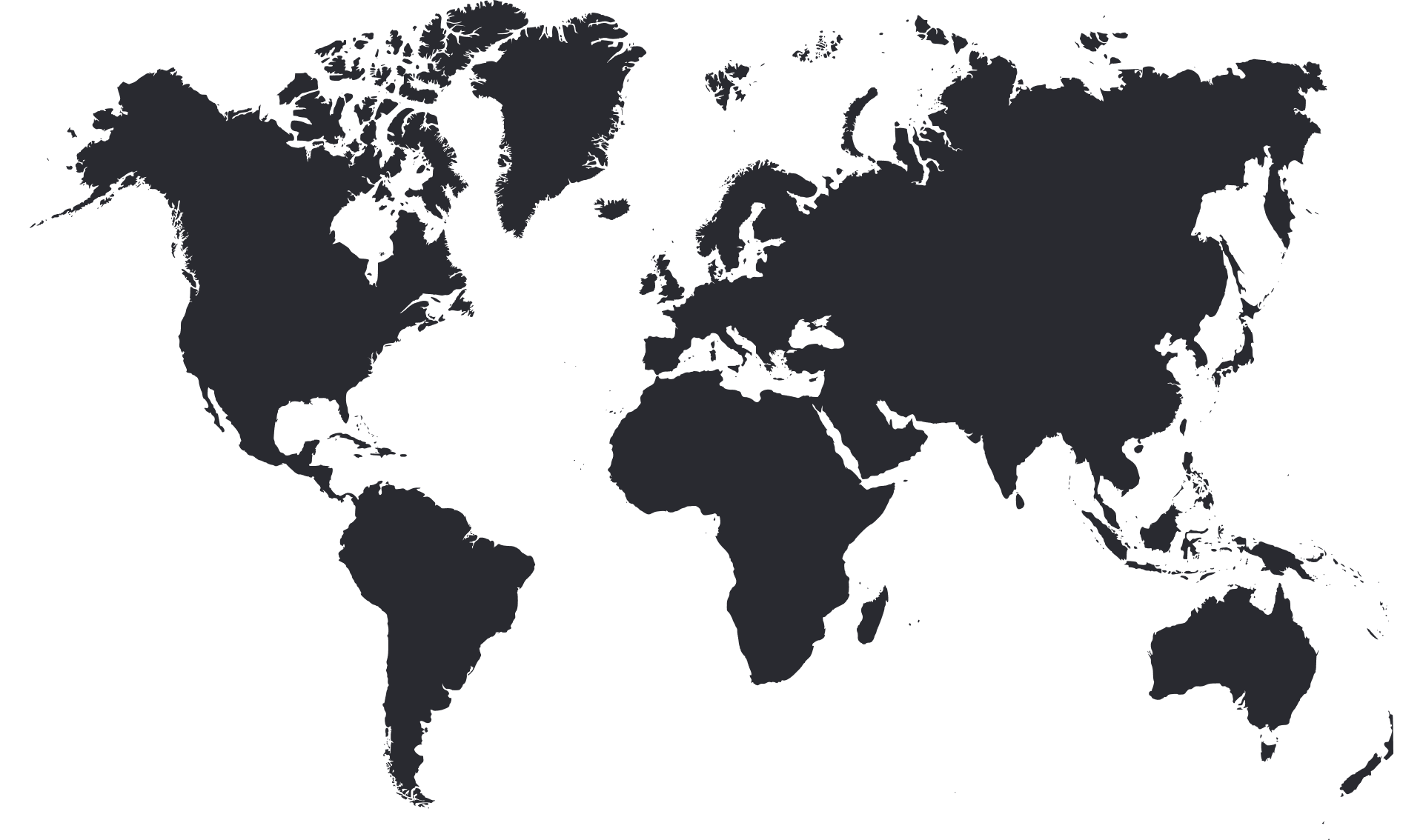 The outline of Earth continents