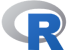 The logo of R