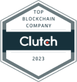 Clutch badge to a Top Blockchain Company 2023