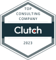 Clutch badge to a Top Consulting Company 2023