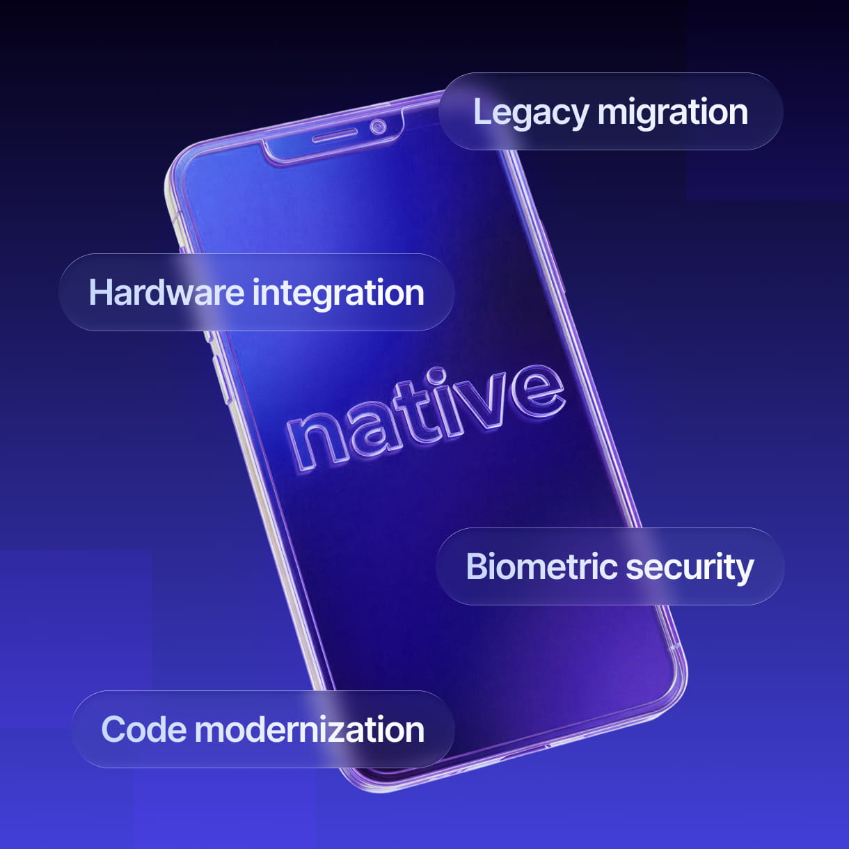 Native mobile app development services preview