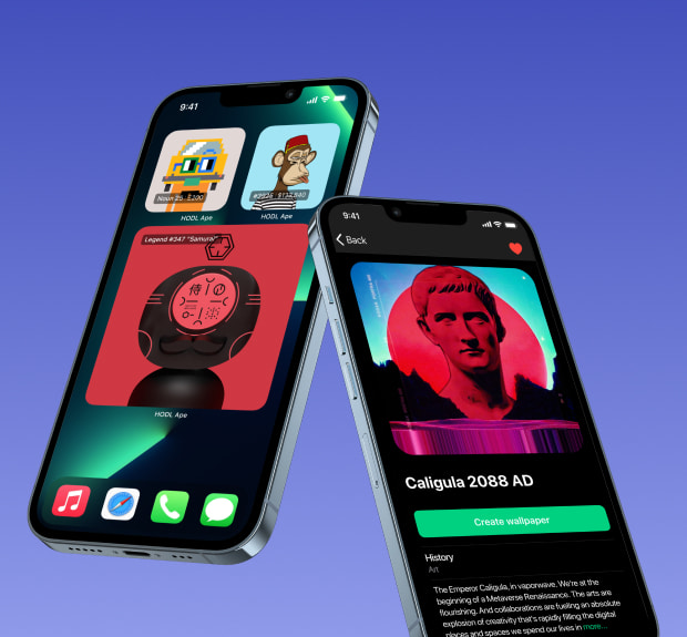 A mobile app allowing to monitor tokens' statistics via widgets case preview