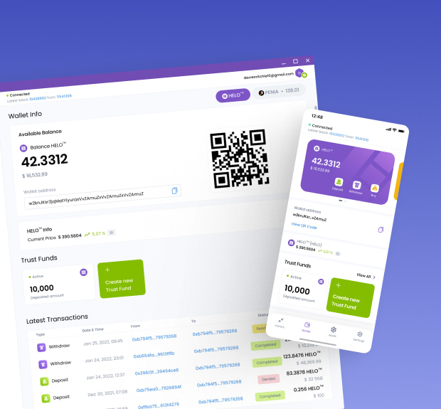 The illustration of HELO blockchain project