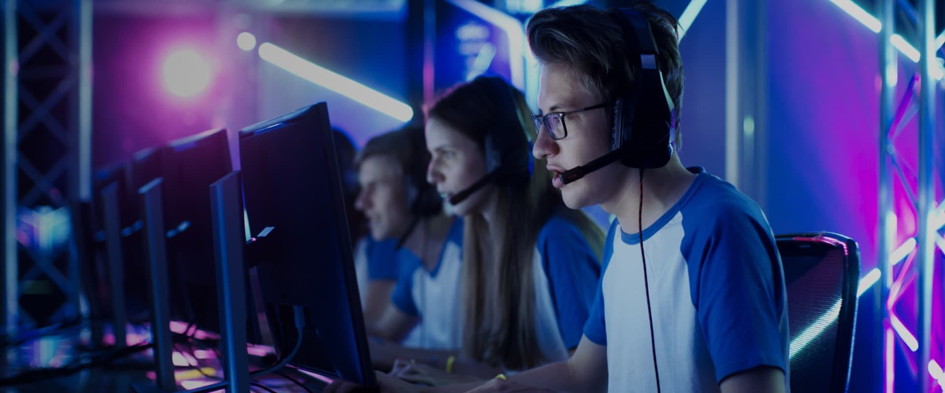 A cybersport team playing the tournament