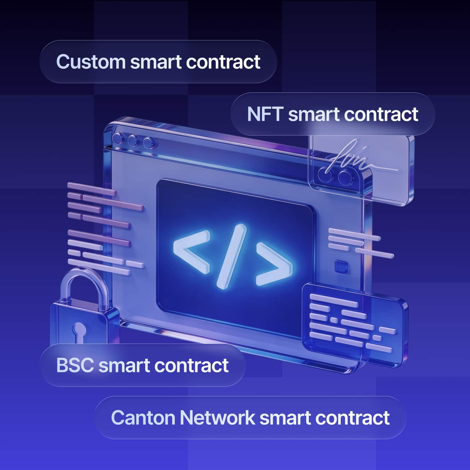 Smart contract development services preview