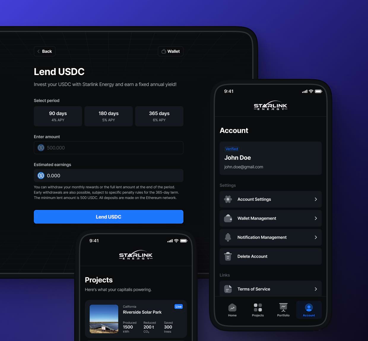Strategic concept for a USDC lending platform case preview