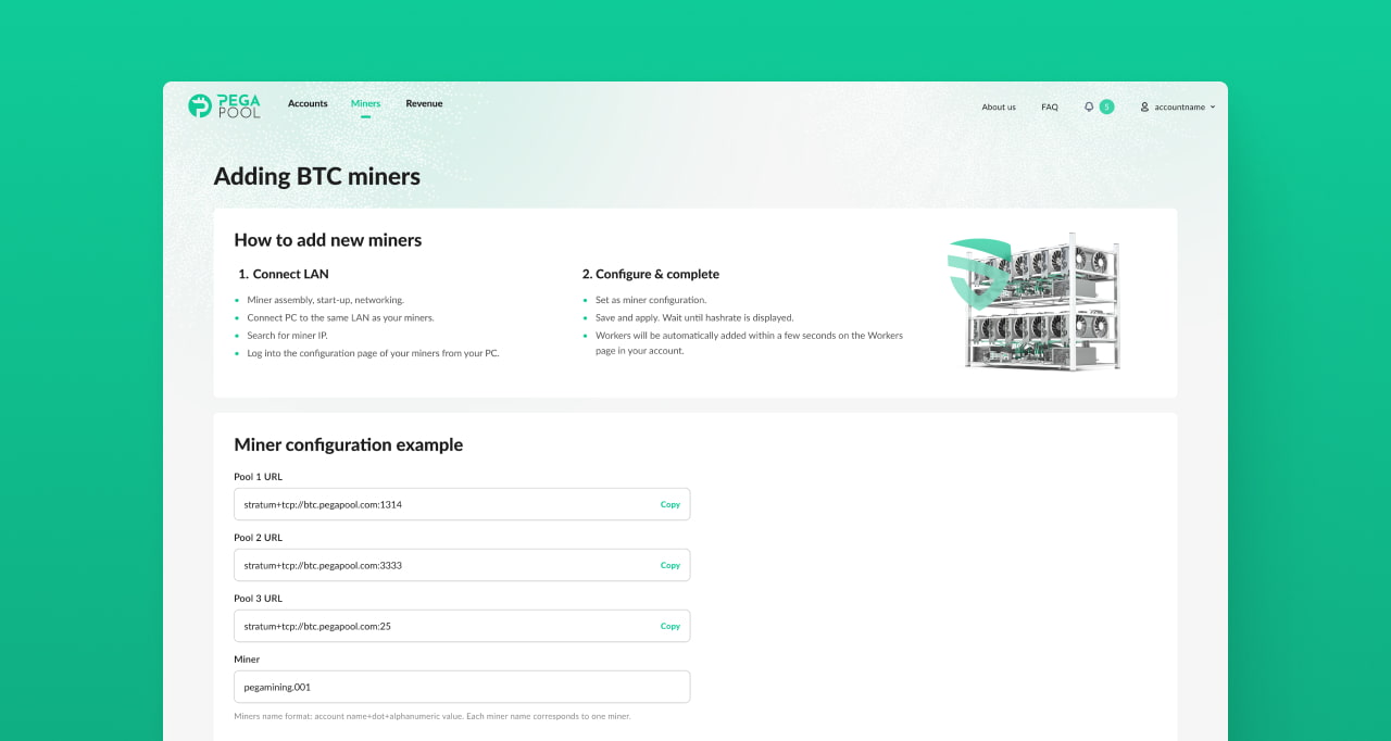 Bitcoin Mining Pool with Sustainable Approach - PEGA Pool