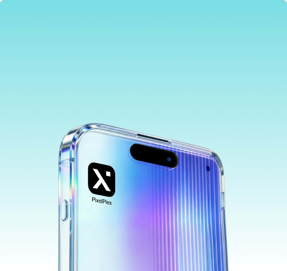 Smartphone with PixelPlex logo illustrating rapid MVP delivery