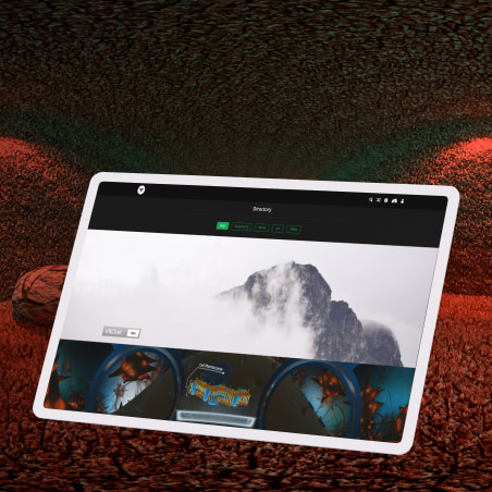 The screenshot of UI of VRCHIVE on a tablet