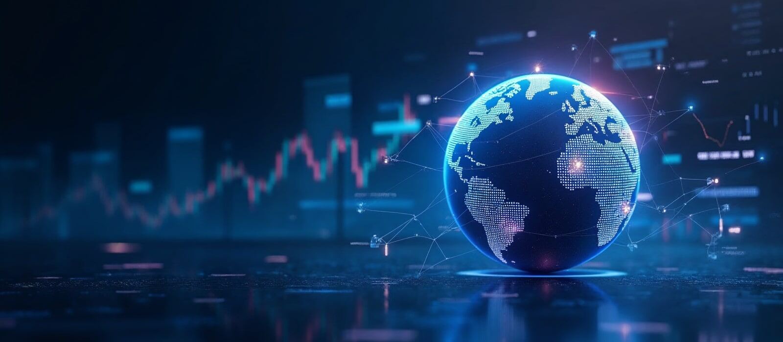 The network of cryptocurrencies covers the Earth