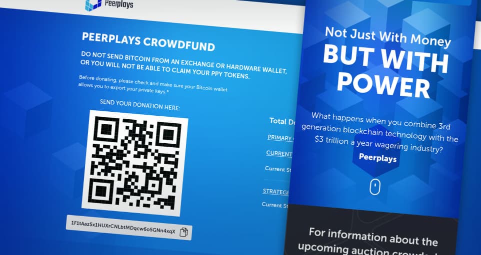 QR-code for donations in favor of Peerplays platform, and a brief introduction to the platform