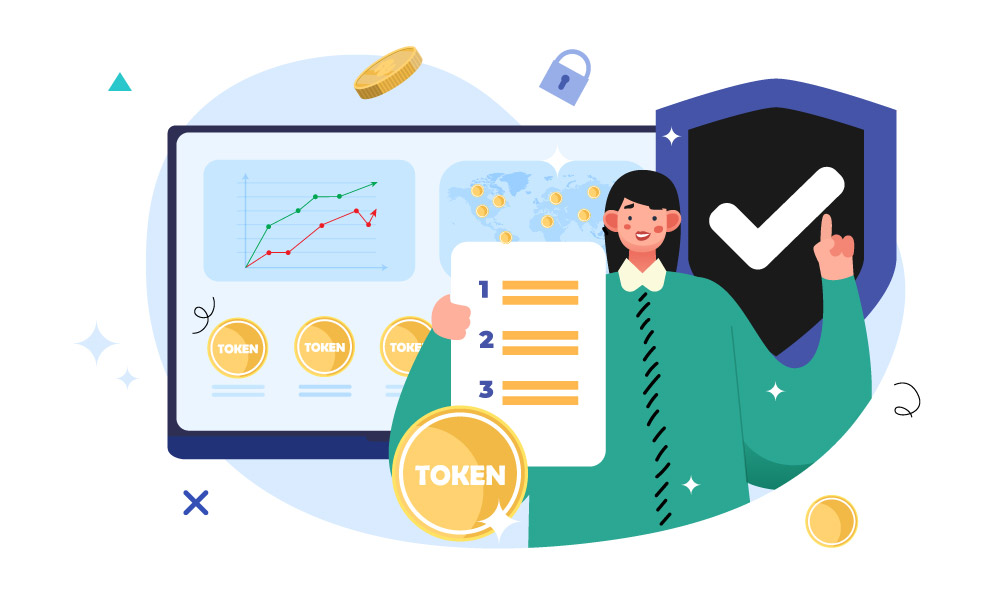 A person analyzing statistics and propose steps to tokenize an asset