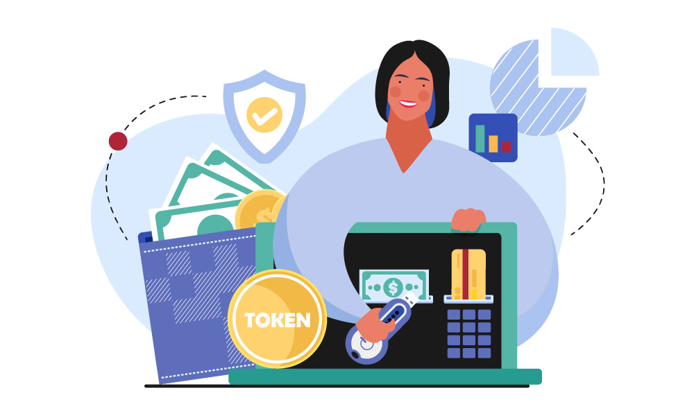 A person applying tokenization to gain benefits