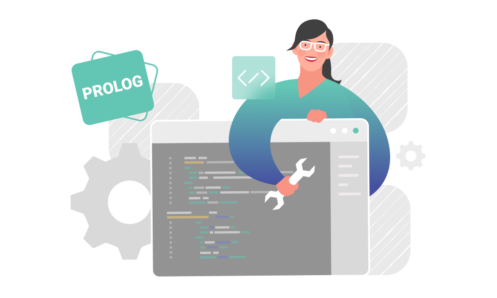 A person applying Prolog programming language