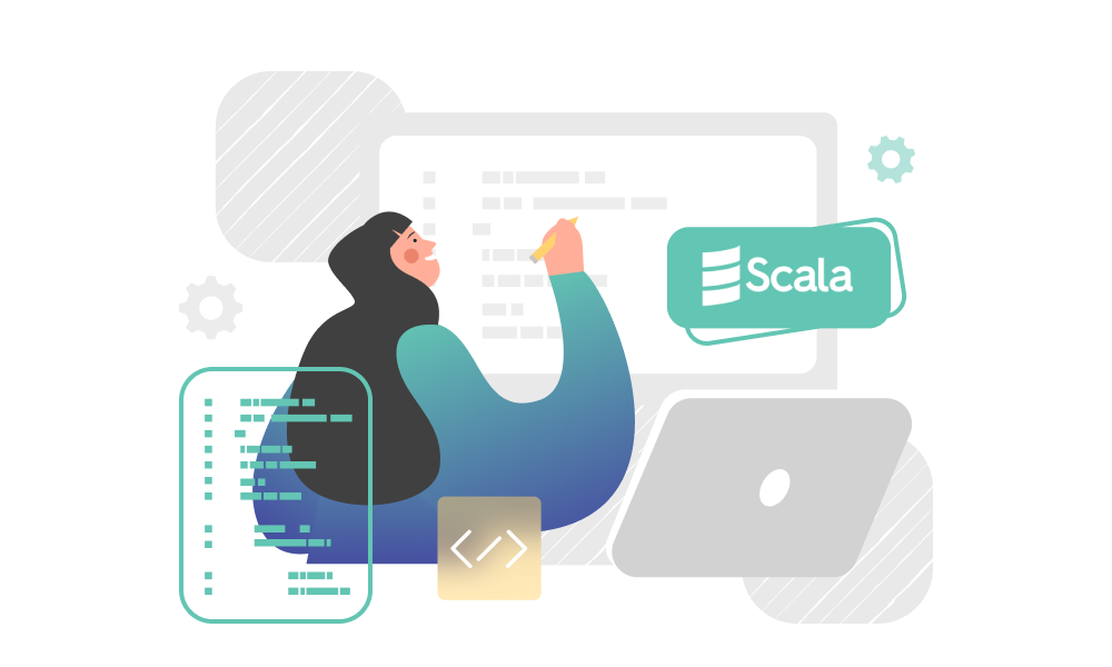 A person applying Scala in the development