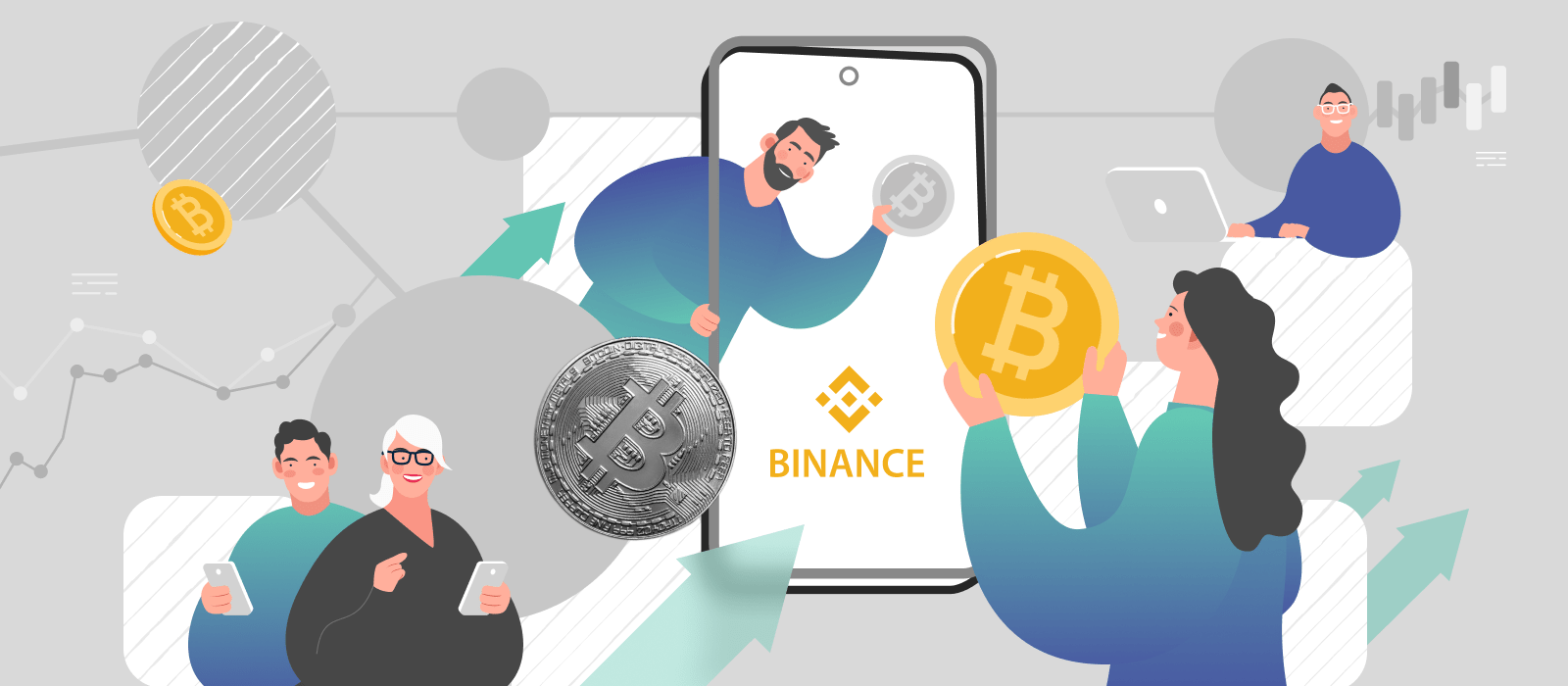 People buying crypto in Binance mobile app