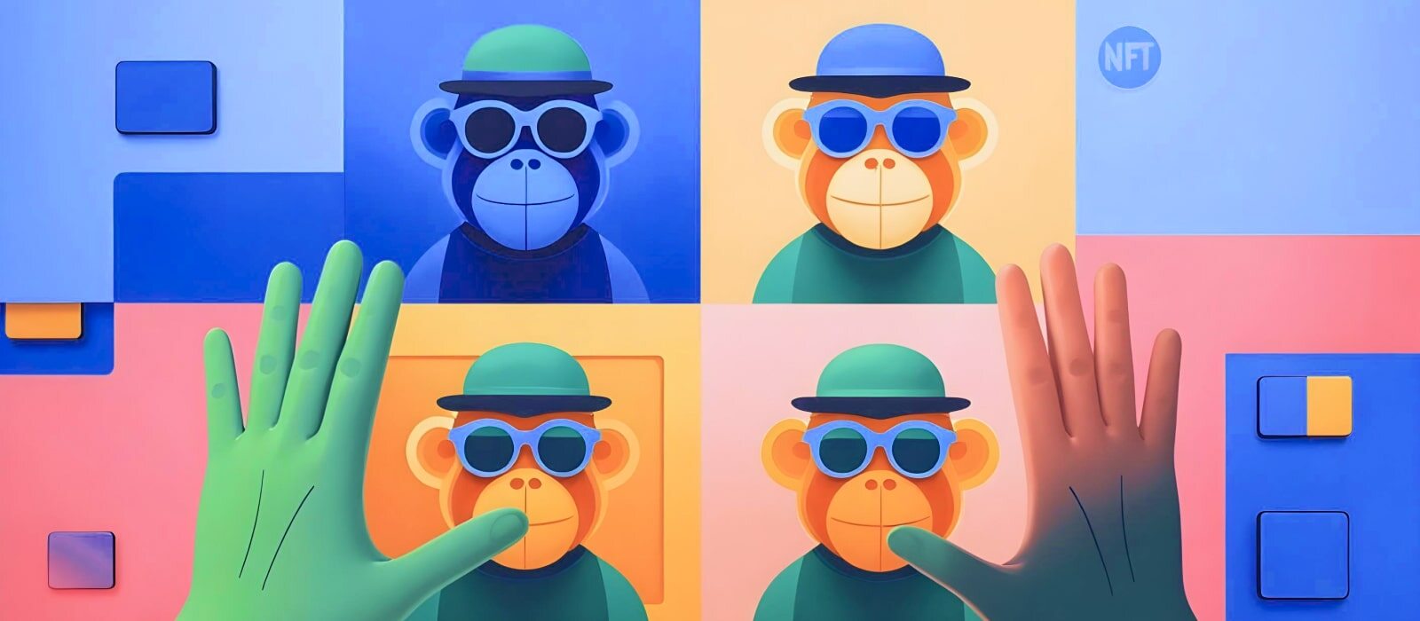 NFT with Bored Ape avatars