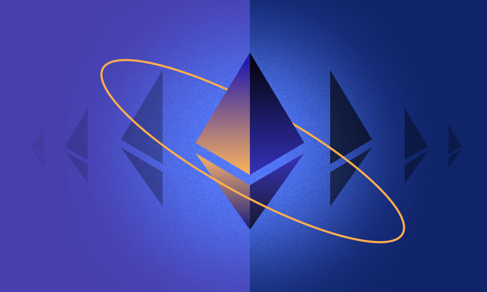 Ethereum blockchain logo