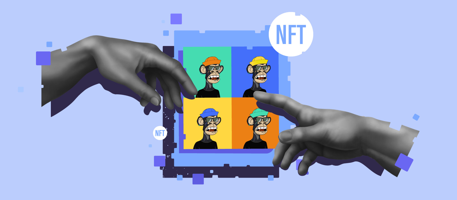 NFT with Bored Ape avatars