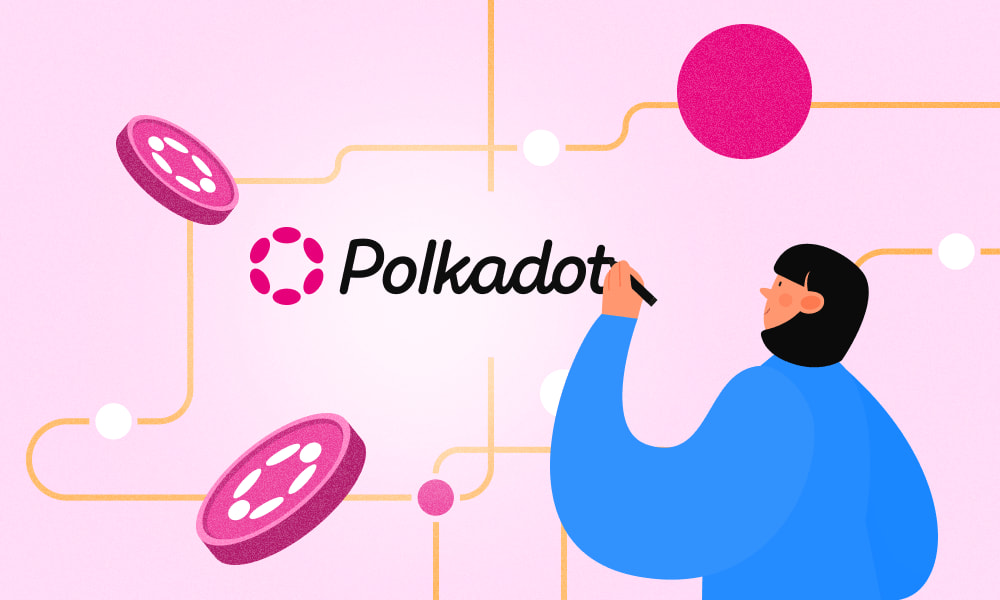 Polkadot blockchain logo