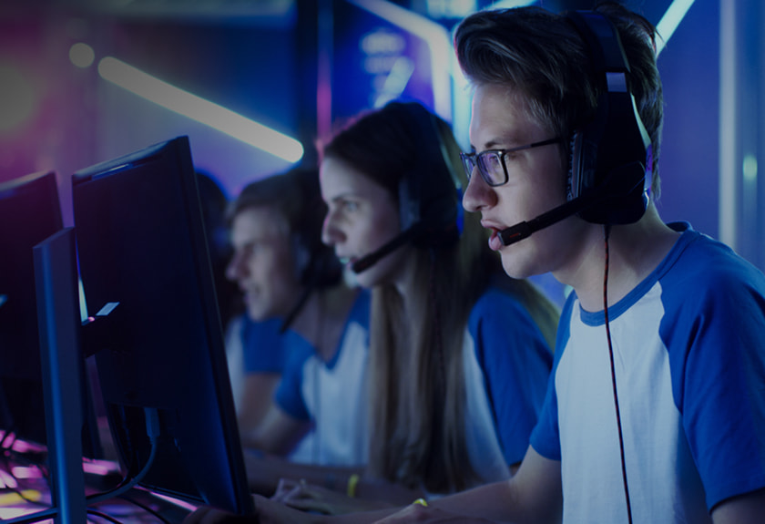 A cybersport team playing the tournament