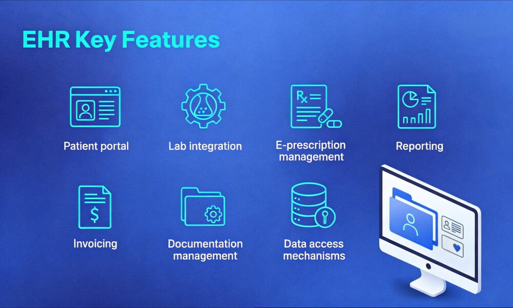 EHR components infographic