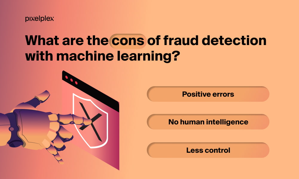 Disadvantages of fraud detection with machine learning