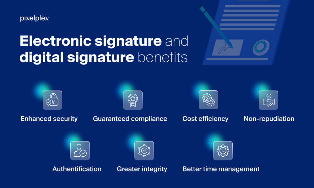 Benefits of electronic signatures and digital signatures