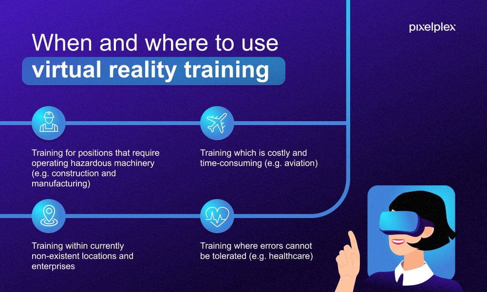 when and where to use virtual reality training