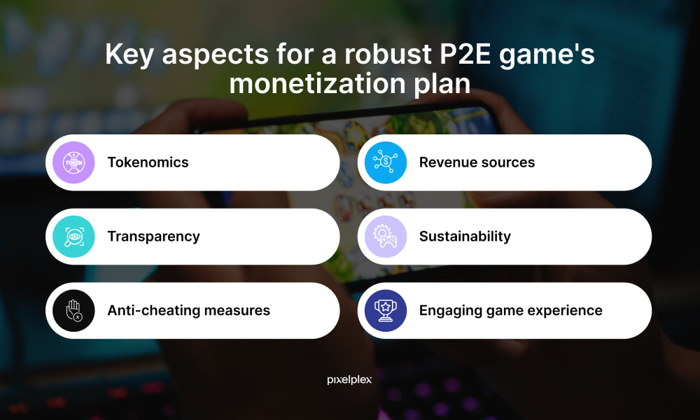Key aspects for a robust P2E game's monetization plan