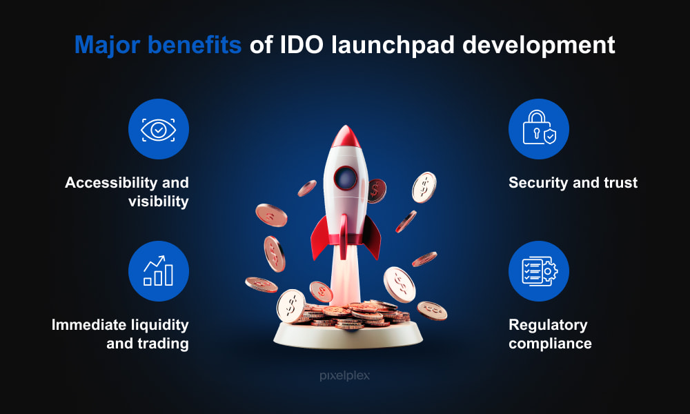 Major benefits of IDO launchpad development