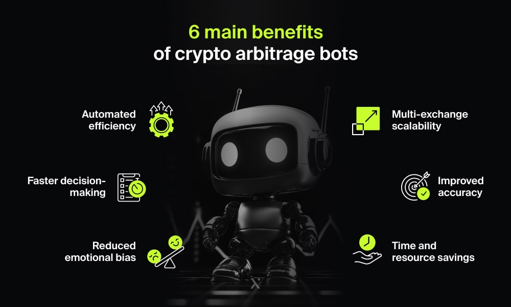 6 benefits of crypto arbitrage bots