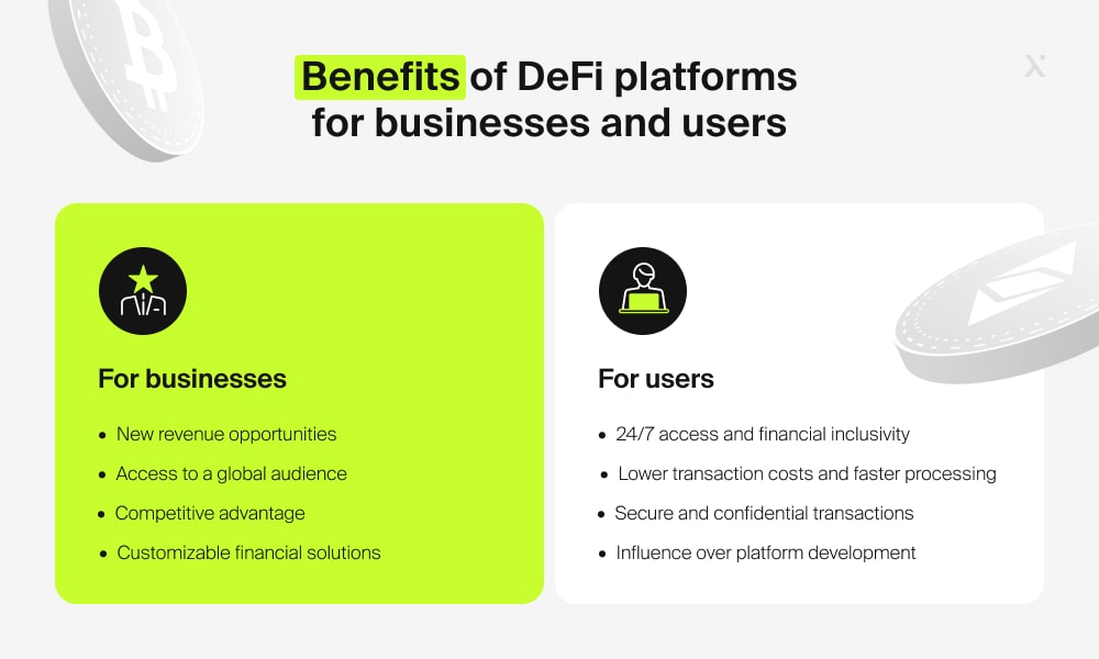 Key benefits of DeFi Platform