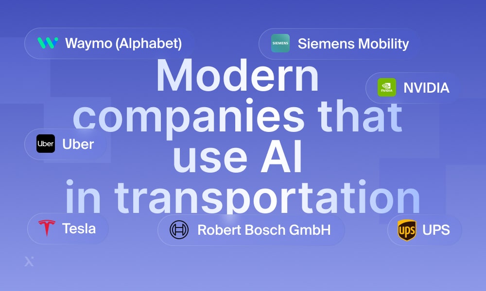 transportation companies that use ai