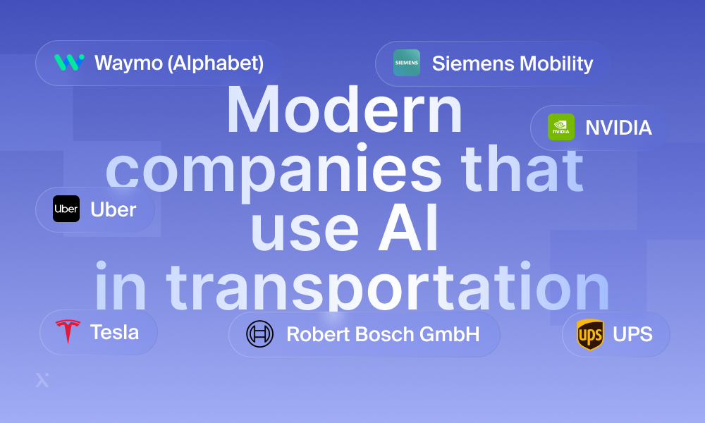 transportation companies that use ai