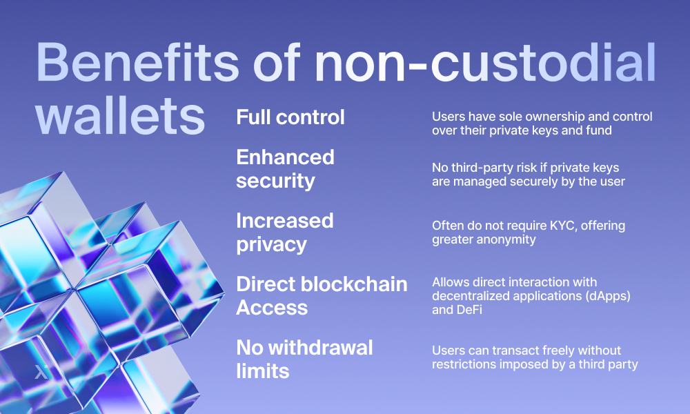 bebefits of non-custodial wallets