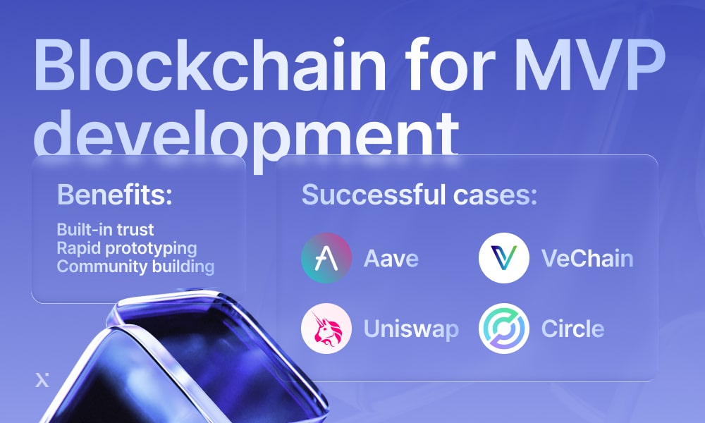 Conceptual image showcasing blockchain's role in enhancing MVP development and innovation.