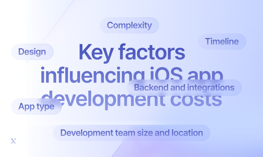 Factors that influence iOS app dev costs