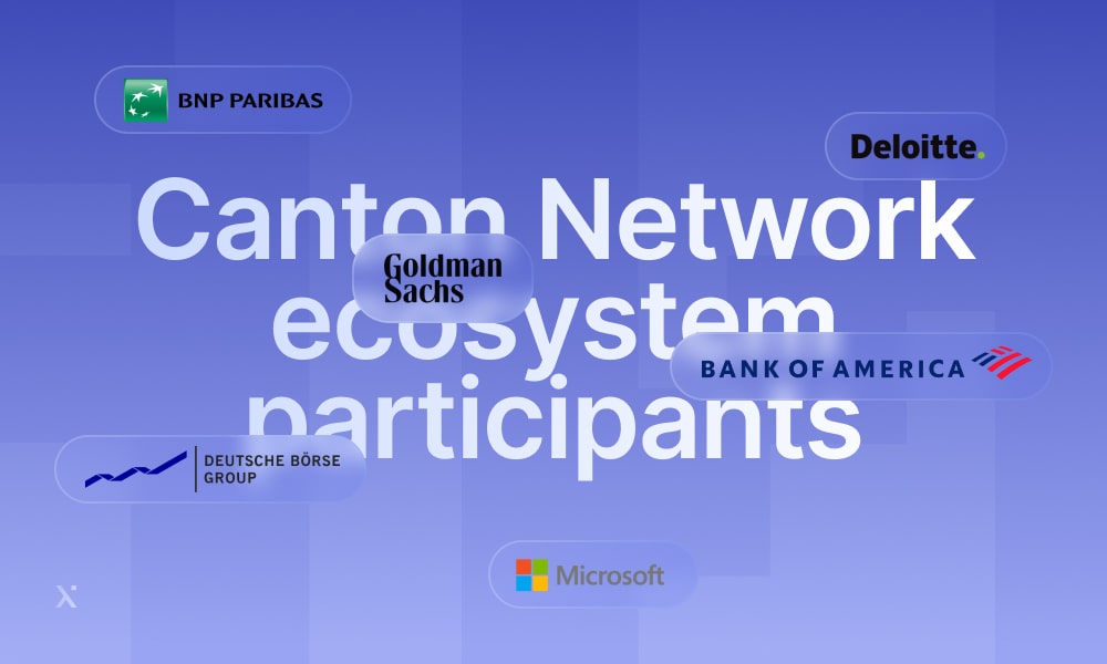 Participants in the Canton network ecosystem collaborating on various projects and initiatives.