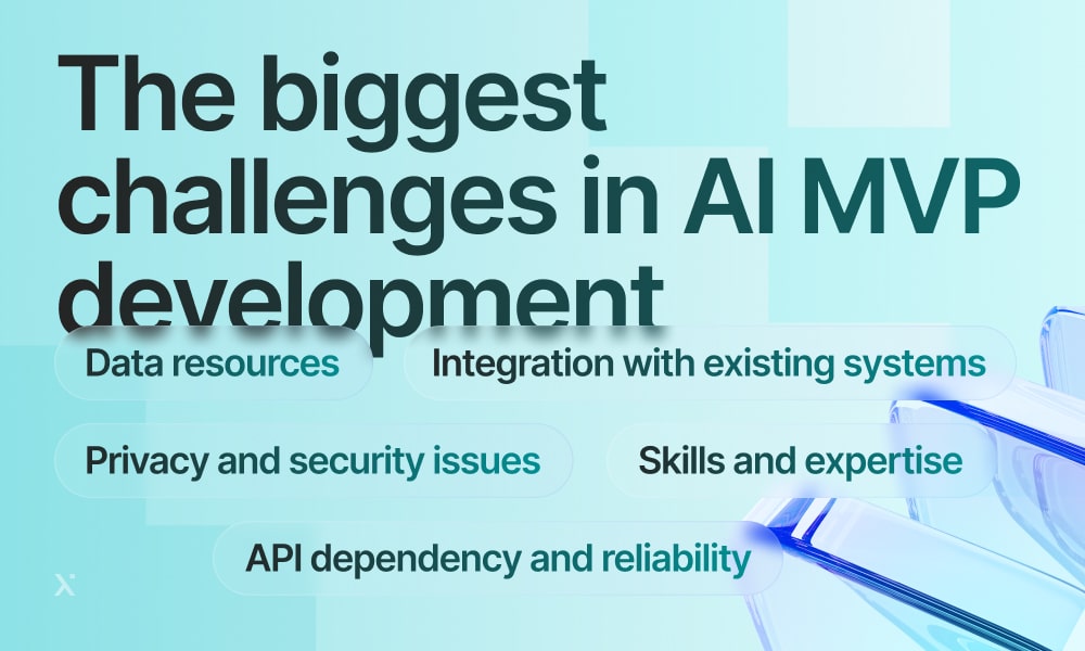 Key challenges in MVP development, including resource allocation, market fit, and user feedback integration.