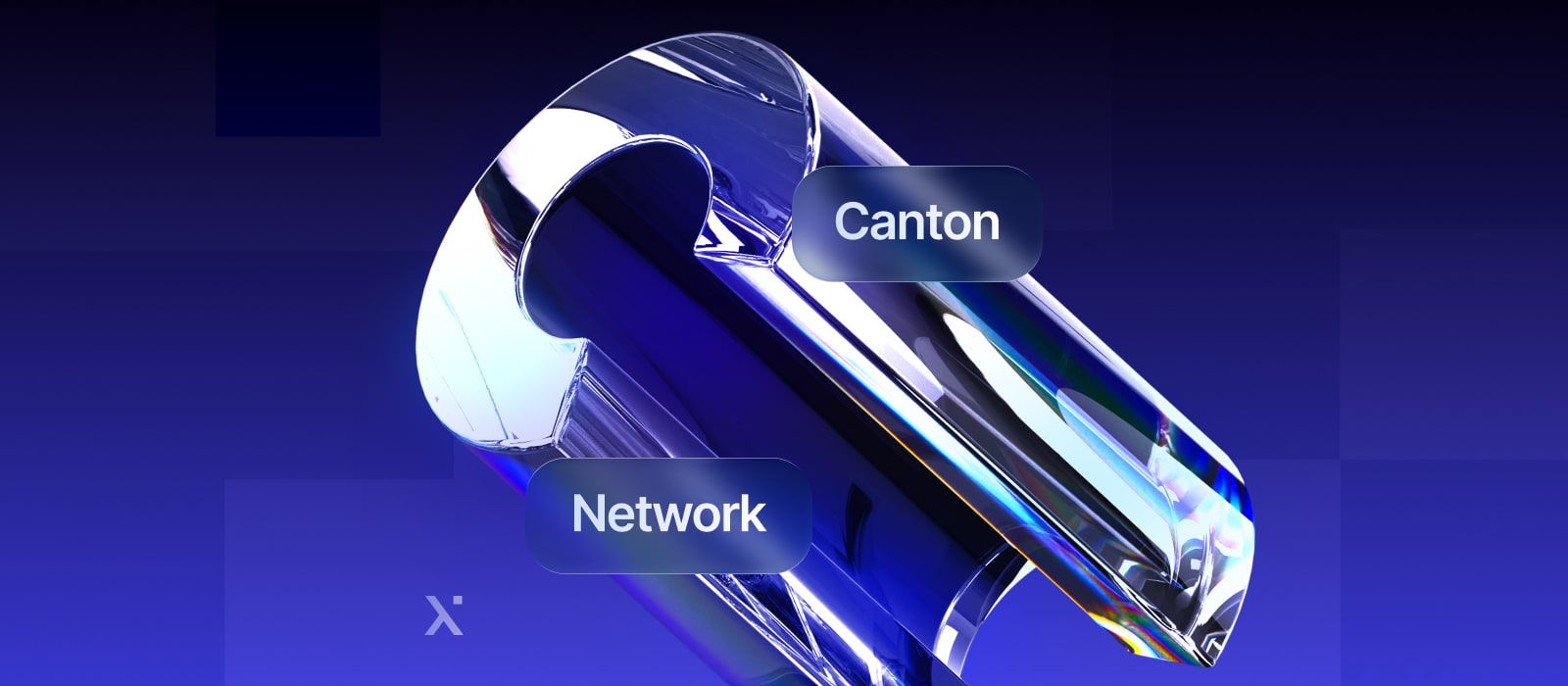 A transparent glass tube featuring the text network printed twice, emphasizing connectivity.