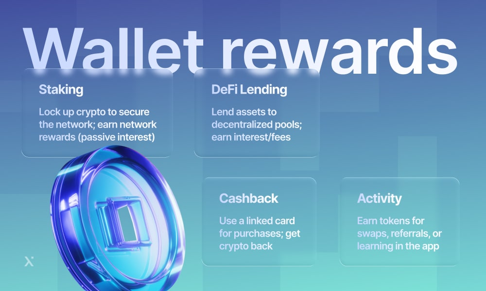 Image of a digital wallet displaying rewards points and offers for users.