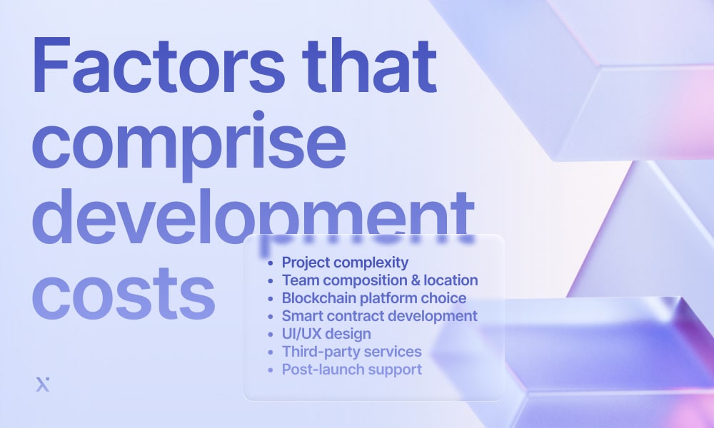 Chart comparing various factors influencing development costs in a clear and organized layout.